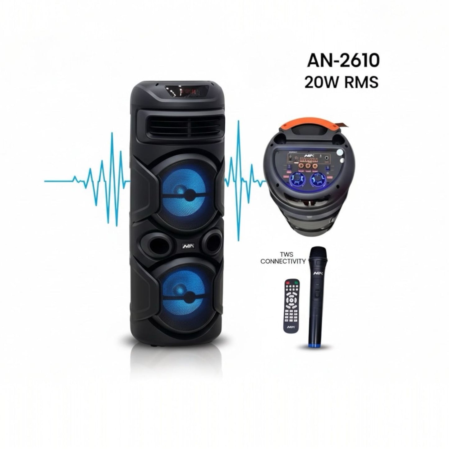 Cabina De Sonido + Microno + Control AN-2610