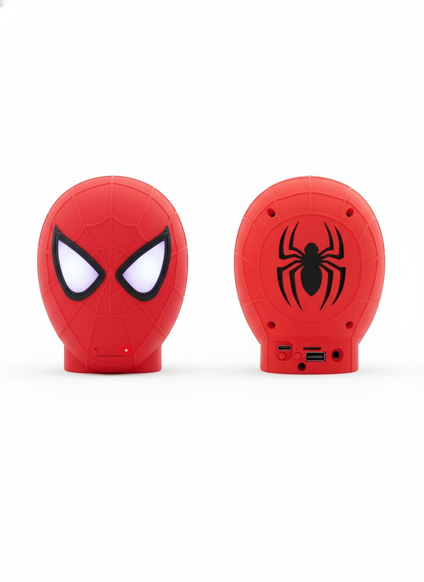 Parlante Bluetooth Spider-man LED