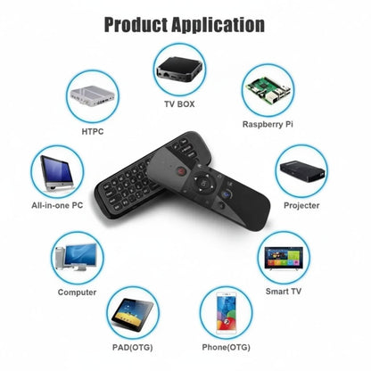 Control Air Mouse 2.4G con Teclado y Voz Smart TV