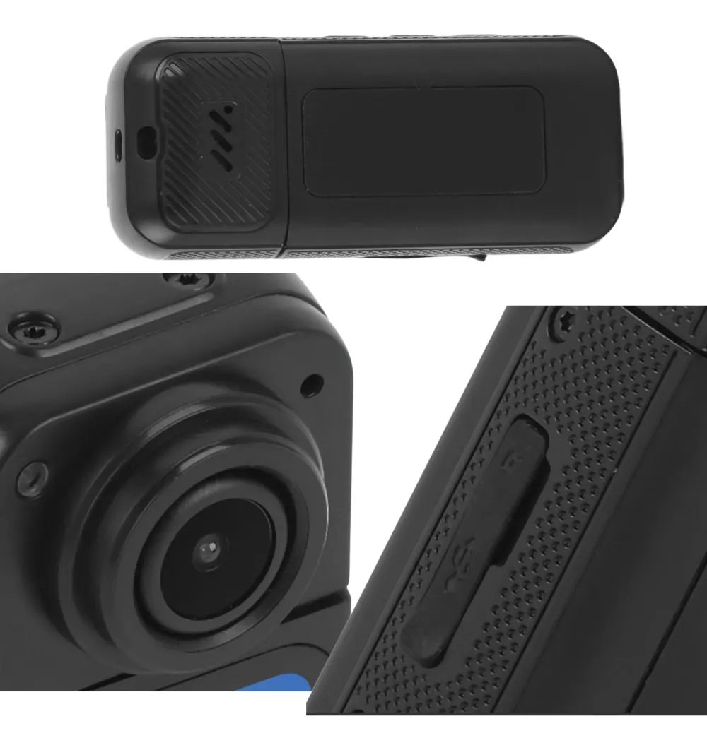Cámara Mini Tipo Pulgar 2.7K – Doble Cámara con Pantalla HD