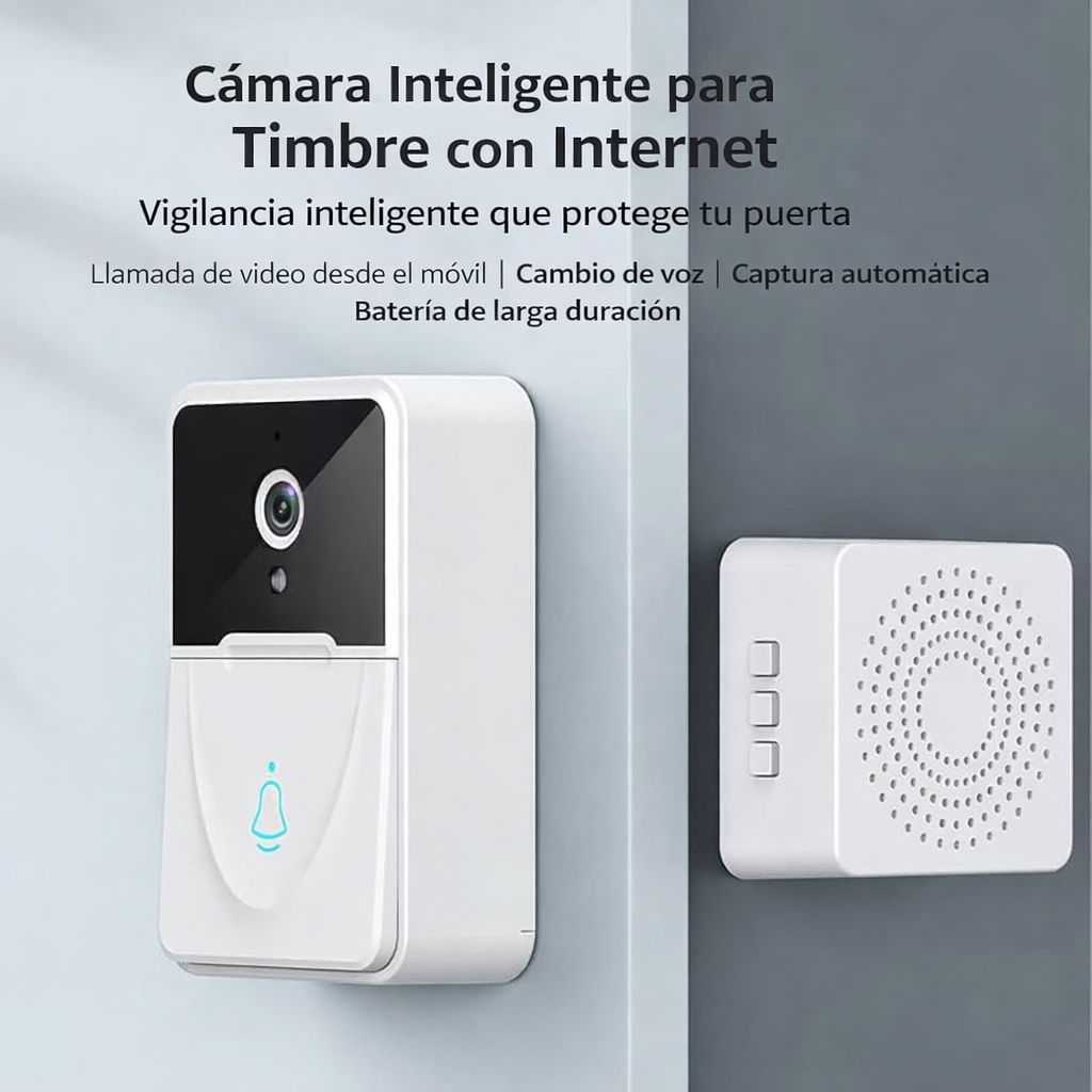 Cámara Inteligente para Timbre con Internet