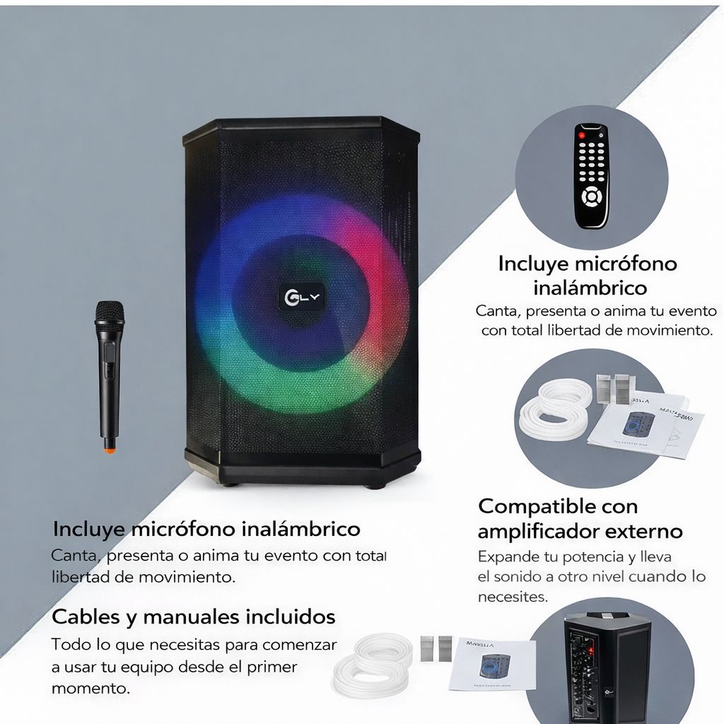 Parlante Bluetooth RGB S-600