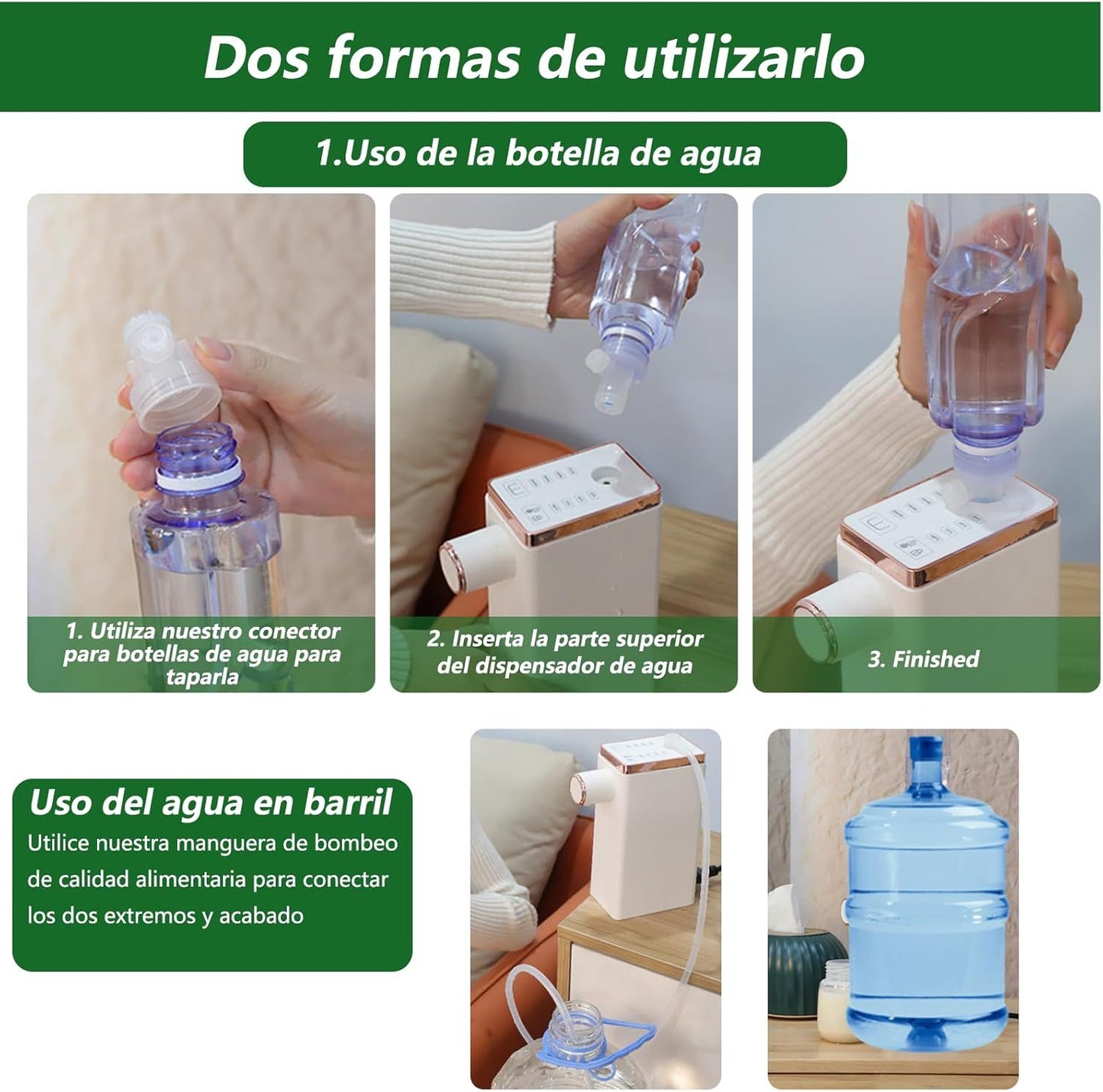 Dispensador Portátil de Agua Caliente Instantánea