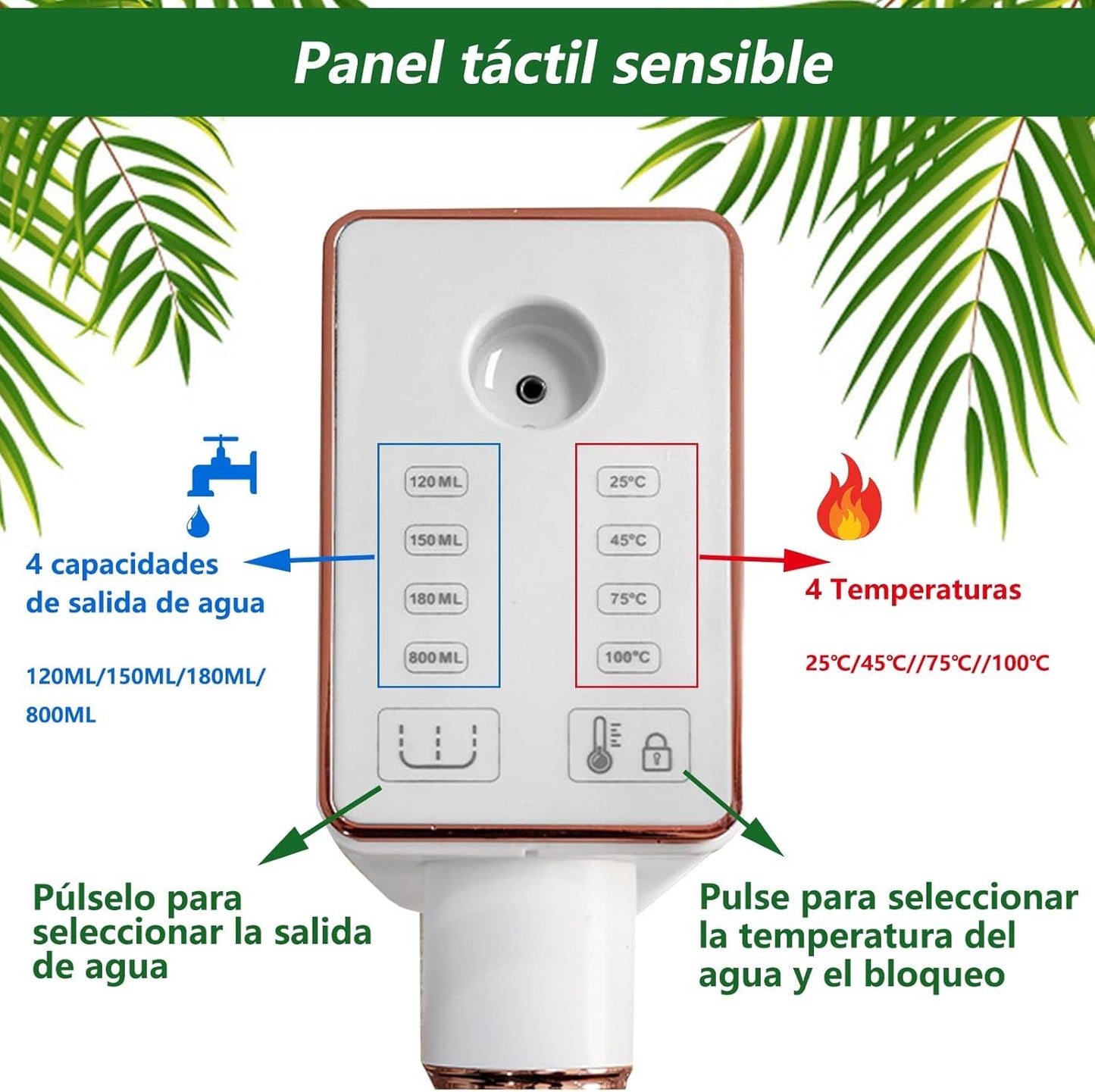 Dispensador Portátil de Agua Caliente Instantánea