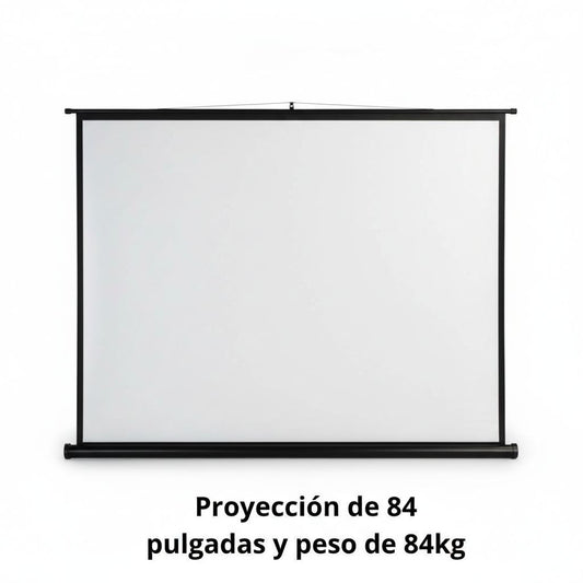 Pantalla de Proyección Retráctil 84”, 100” y 120”