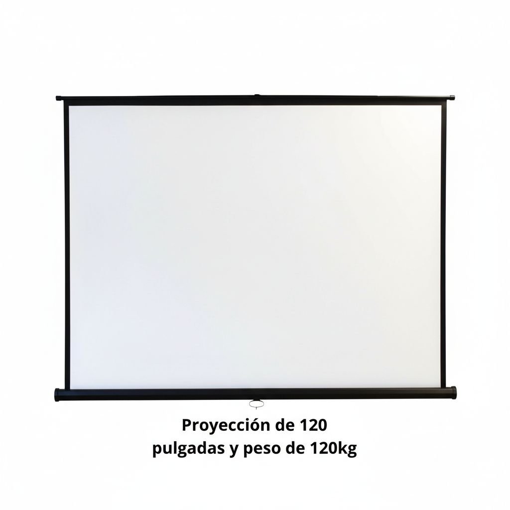 Pantalla de Proyección Retráctil 84”, 100” y 120”