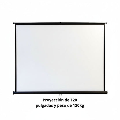 Pantalla de Proyección Retráctil 84”, 100” y 120”