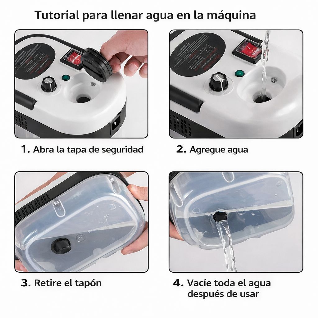 Limpiador a Vapor Portátil de Alta Presión