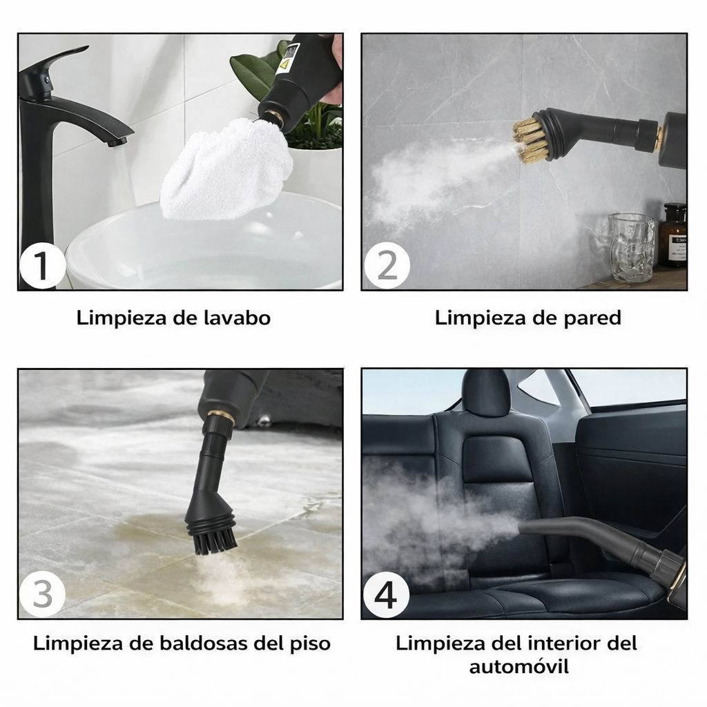 Limpiador a Vapor Portátil de Alta Presión