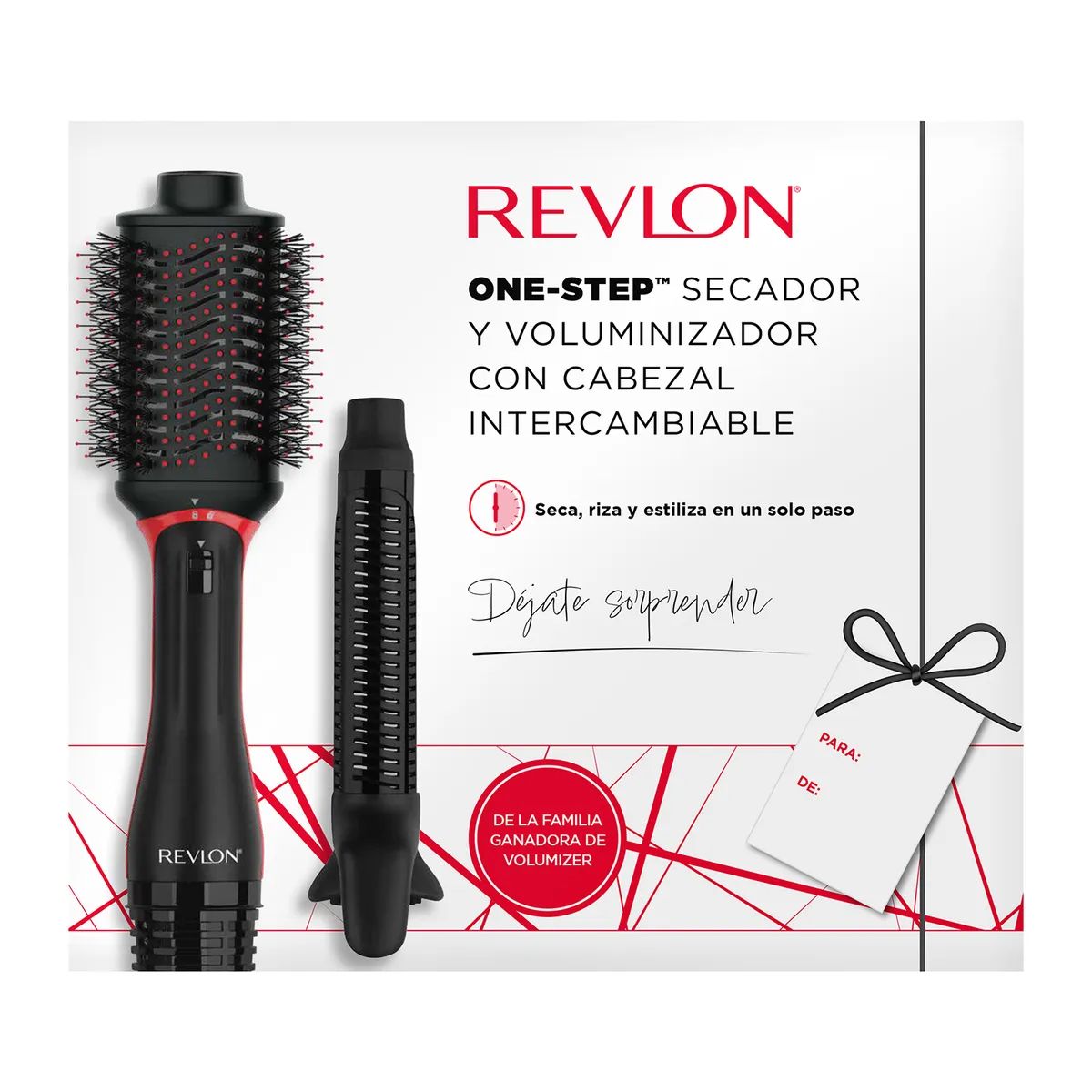Secador y Voluminizador Revlon con Cabezal Intercambiable