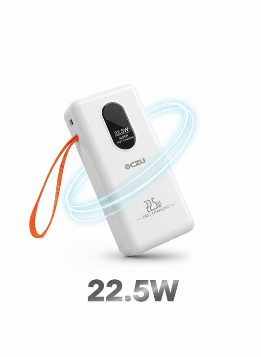 Power Bank TurboCharge 50K  | 22.5W Carga Rápida + Cables Integrados