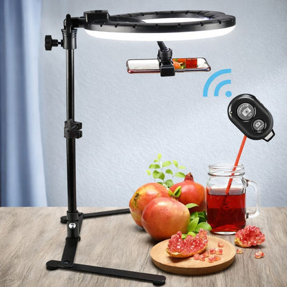 Aro de Luz con Soporte de Mesa