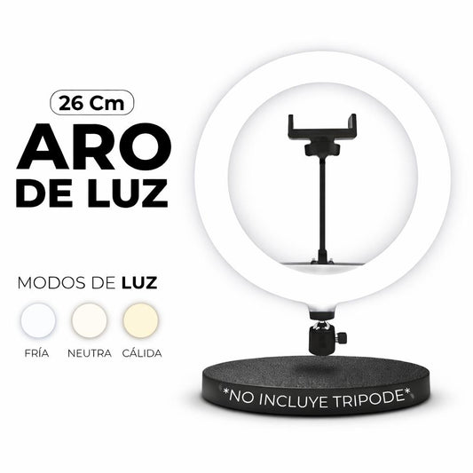 Aro de Luz 26cm sin Tripode