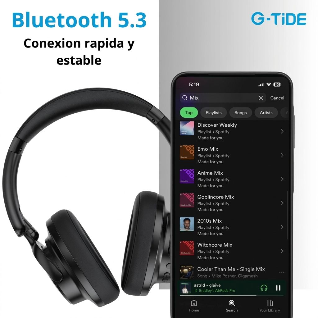Audifonos de Diadema G-TIDE Bluetooth
