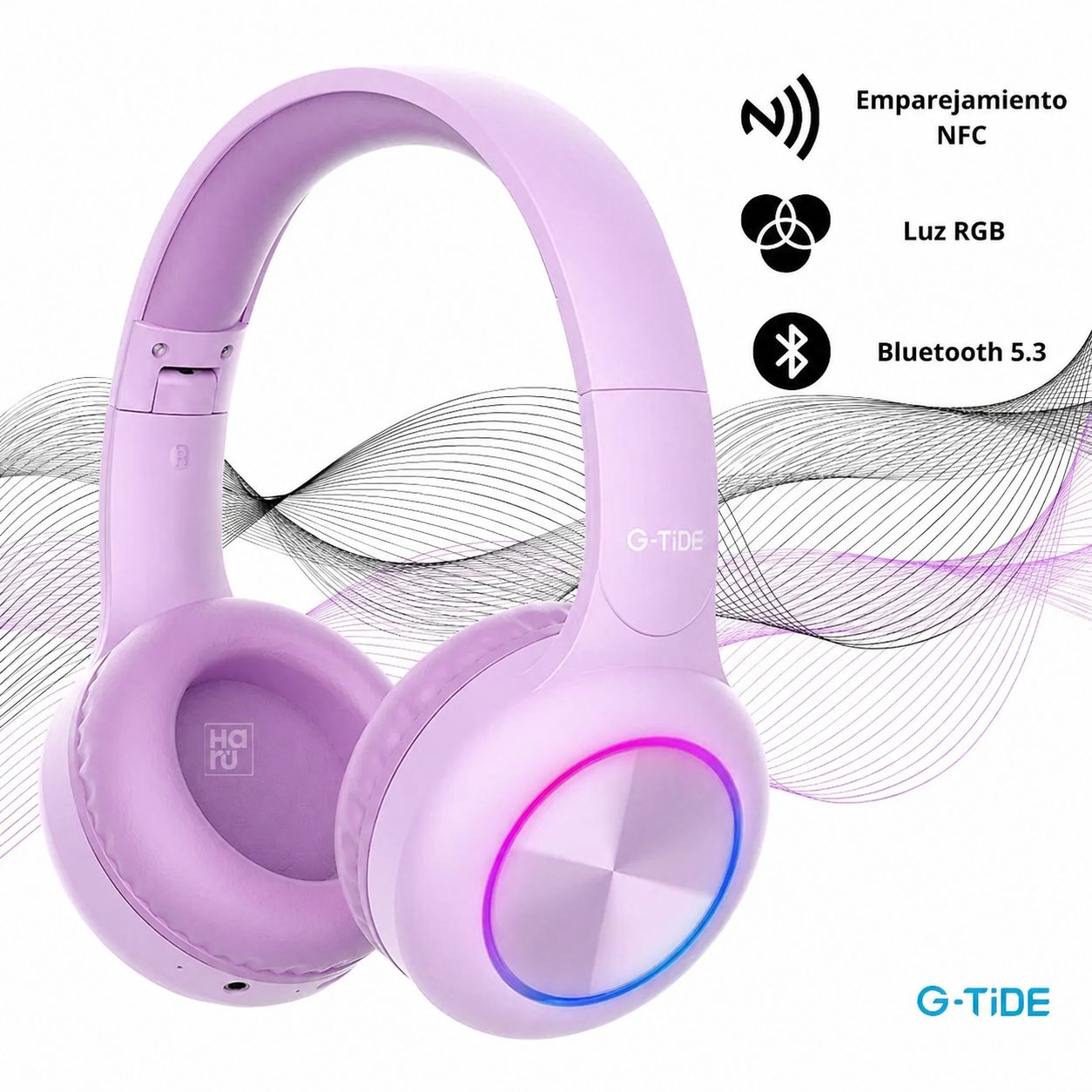 Audifonos Bluetooth G-TIDE RGB
