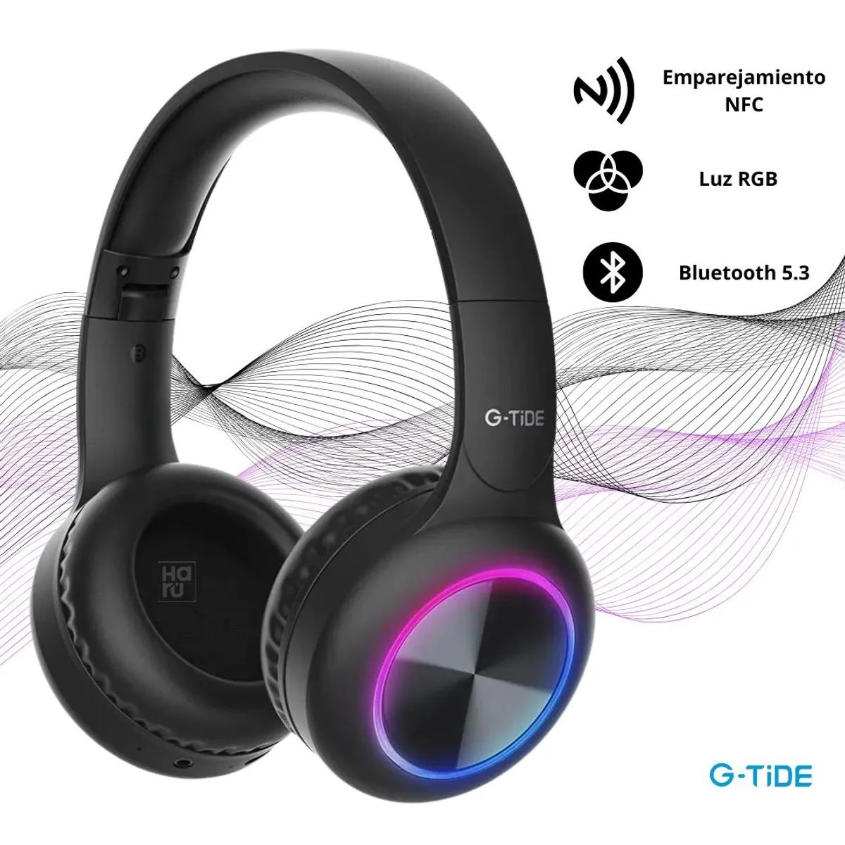 Audifonos Bluetooth G-TIDE RGB