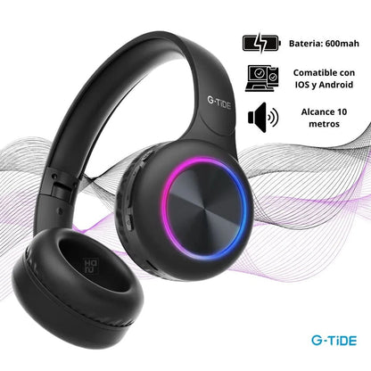Audifonos Bluetooth G-TIDE RGB