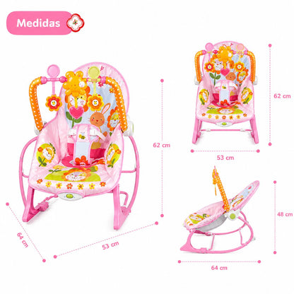 Silla Mecedora Para Bebé con Vibración y Juguetes