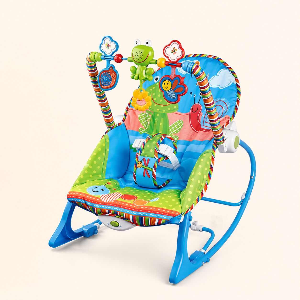 Silla Mecedora Para Bebé con Vibración y Juguetes