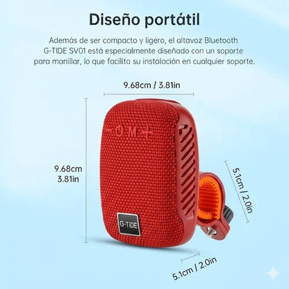 Parlante G-TIDE bluetooth con Soporte para Bicicleta