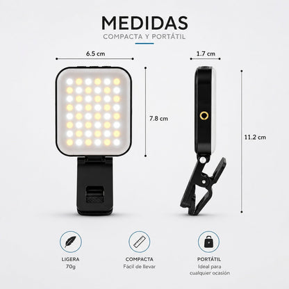 Luz Led para Camara Portatil