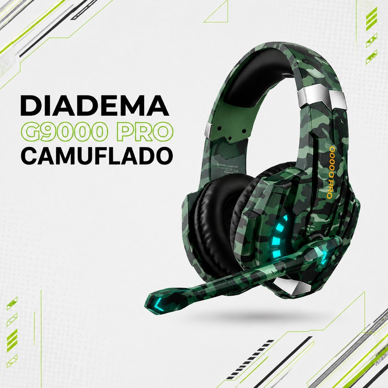Diadema Gamer Camuflada