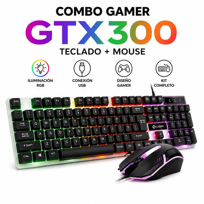 Combo Gamer Teclado + Mouse RGB