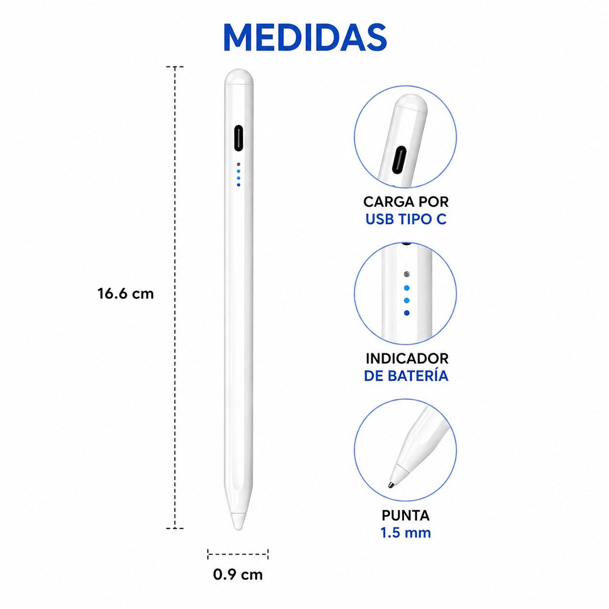 Lápiz Digital Universal para Tablet y Celular