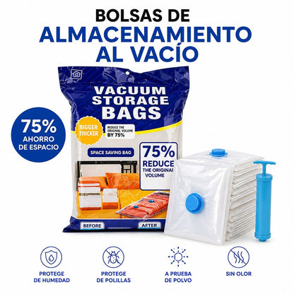 Bolsas de Compresión al Vacío + Bomba