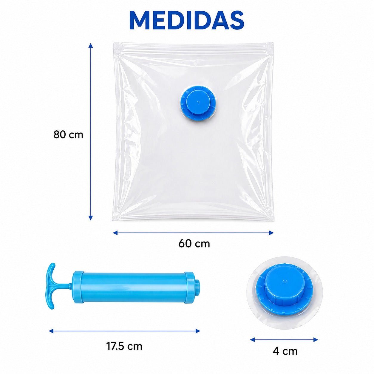 Bolsas de Compresión al Vacío + Bomba