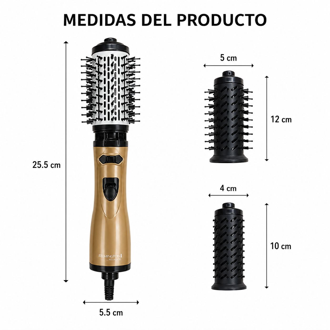 Cepillo Secador Giratorio Keratina 2 en 1