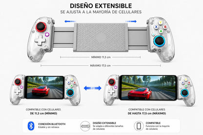 Control Gamer Bluetooth Extensible Para celular con Sensor de Movimiento 6D