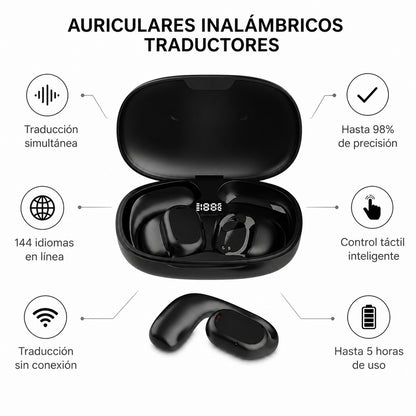 Audífonos con Traduccion Inteligente | 144 Idiomas con Traducción Simultánea