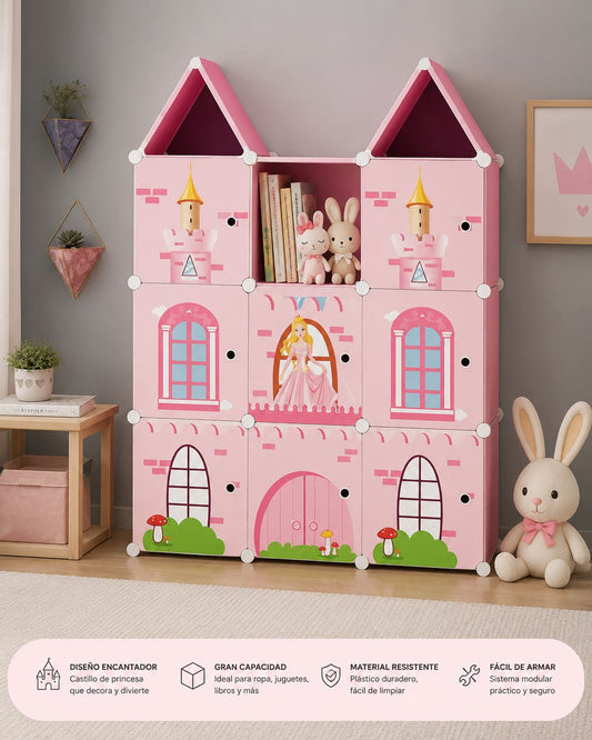 Armario Organizador Infantil Modular Castillo