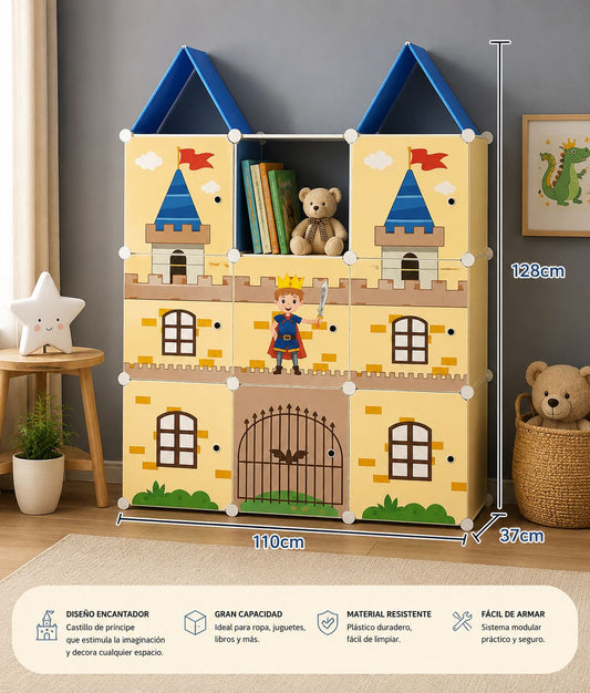 Armario Organizador Modular Infantil Castillo
