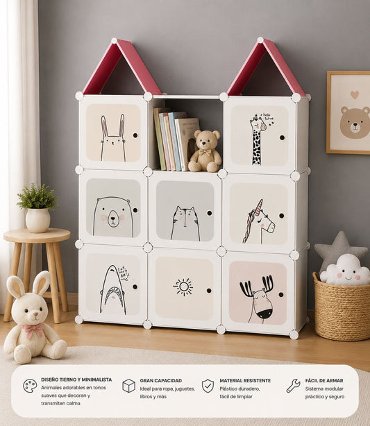 Armario Organizador Modular Infantil Castillo