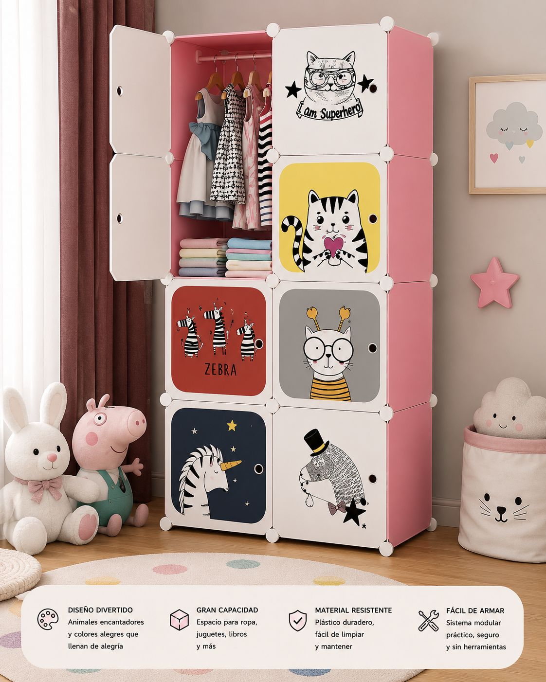 Armario Organizador Modular Infantil