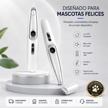 Cortadora Eléctrica PetCare LED para Mascotas
