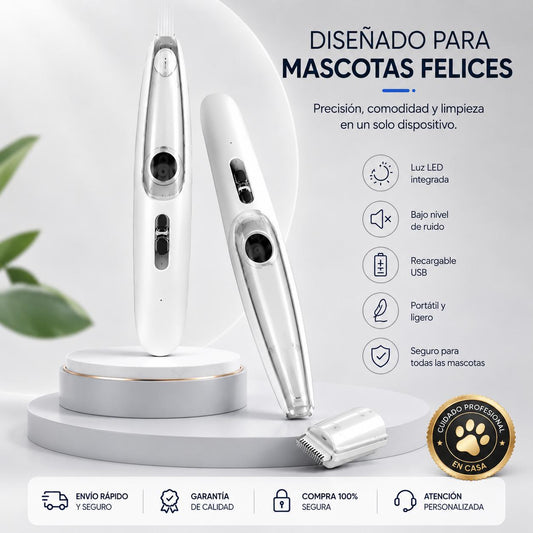 Cortadora Eléctrica PetCare LED para Mascotas