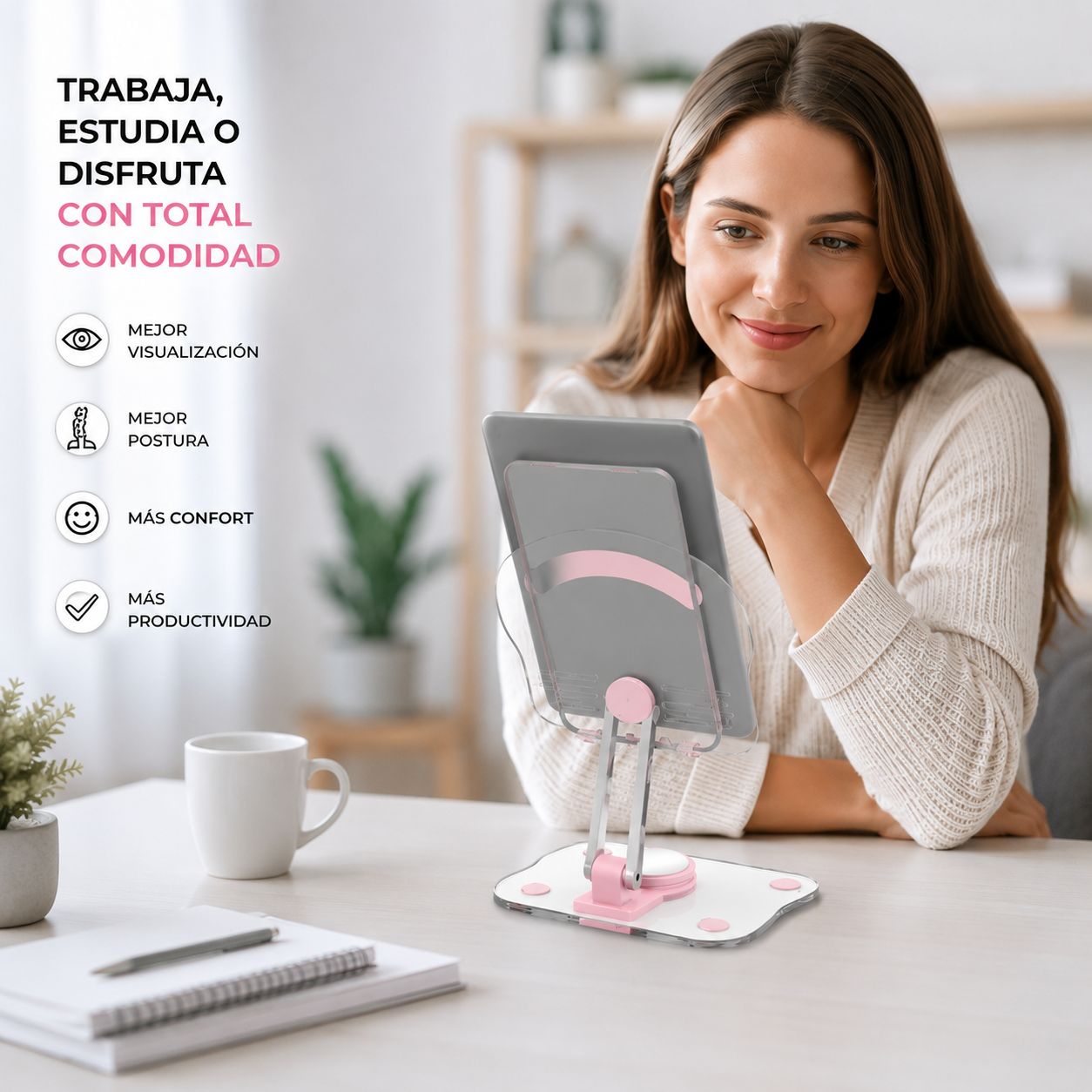 Soporte Ajustable Antideslizante Premium para Tablet