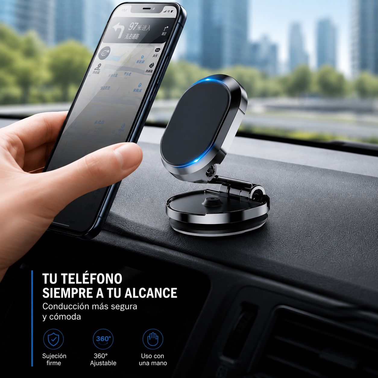 Soporte Magnético 360° Premium para Celular