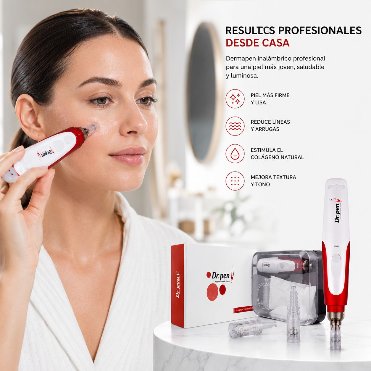 Derma Pen Inalámbrico Profesional Recargable USB