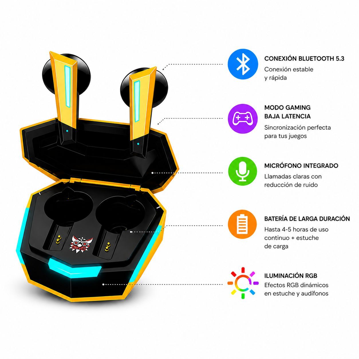 Audífonos Bluetooth Gamer ONIKUMA