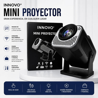 Mini Proyector Portátil HD WiFi Android con Altavoz Integrado