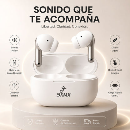 Audífonos Inalámbricos Metálicos JKMX