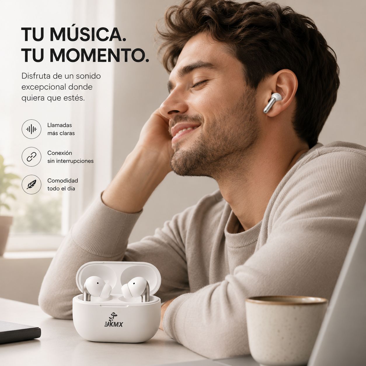 Audífonos Inalámbricos Metálicos JKMX