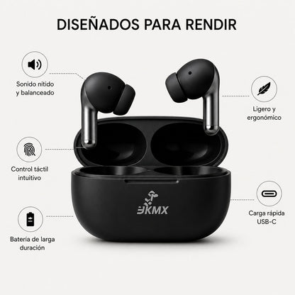 Audífonos Inalámbricos Metálicos JKMX