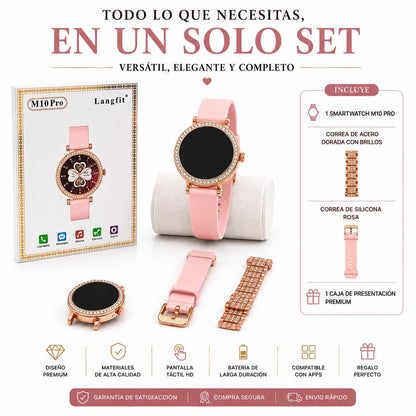 Reloj Smartwatch Inteligente M10 Pro Con Correas Intercambiables