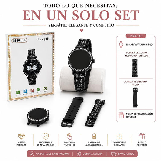 Reloj Smartwatch Inteligente M10 Pro Con Correas Intercambiables
