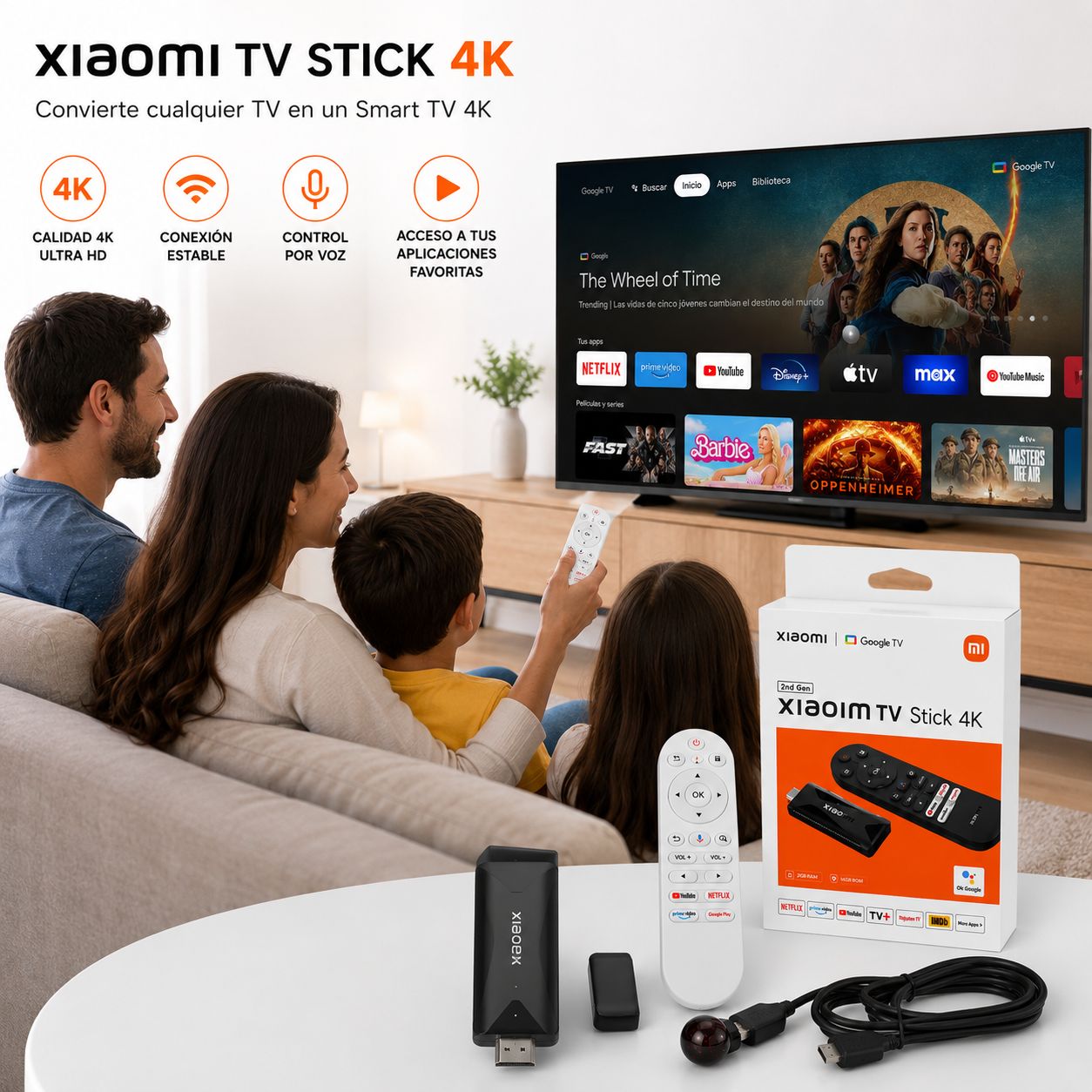 Google Smart TV Stick 4K con Magis TV